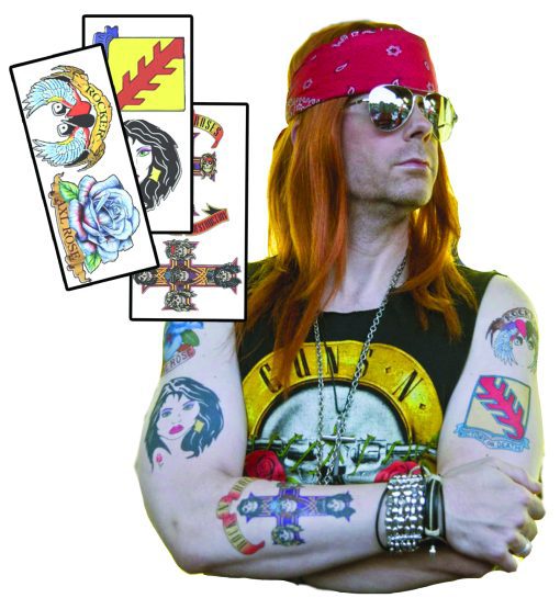 Axl Rose Fake Tattoos