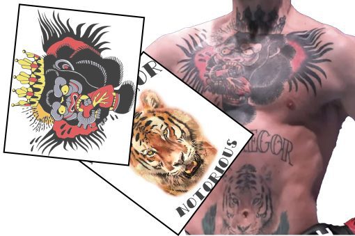 MMA Fighter Fake Tattoos