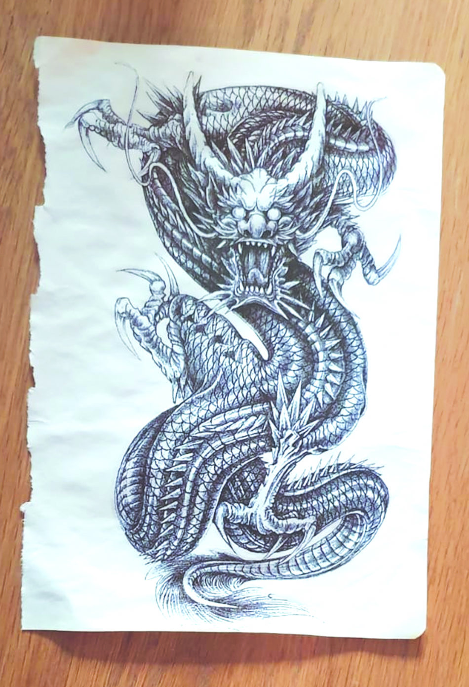 Detailed Japanese Dragon Tattoo | INKWEAR