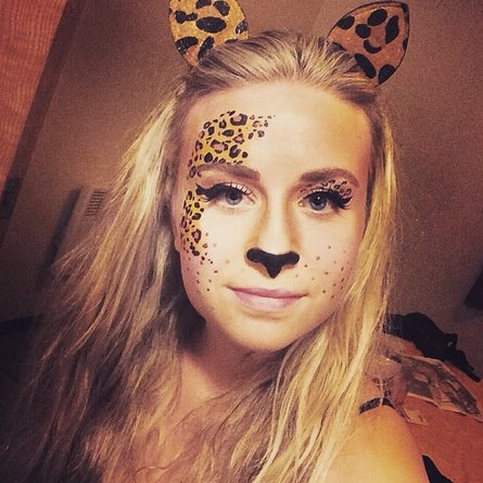 Lively Leopard temp tattoo