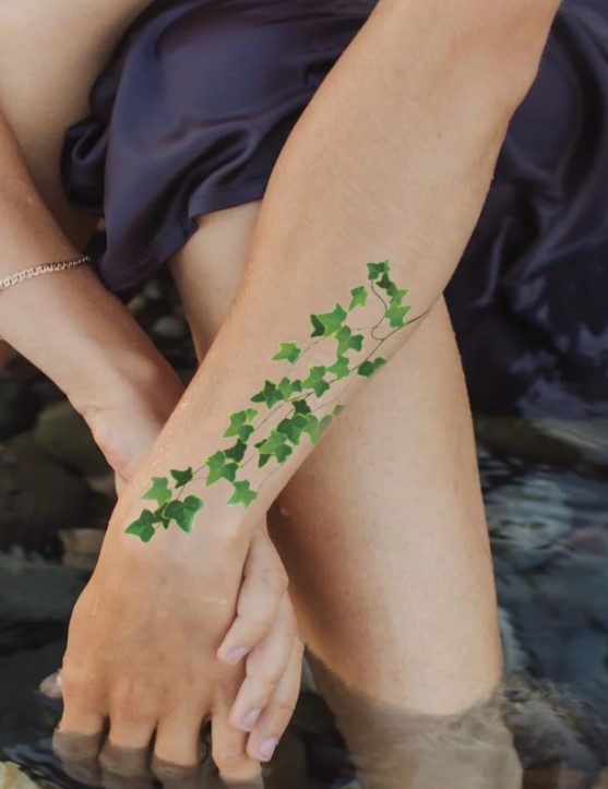 Botanical tattoo Realtime process - YouTube